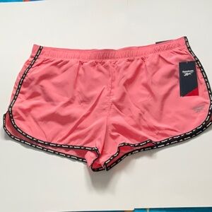 Reebok Womens elastic waist short strawberry pink plus Size XXL